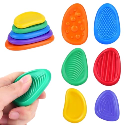 KEWUF 6 Stück Fidget Toys Sensory Stones, Stressabbau Sensorik Spielzeug Anti Stress Spielzeug, Sensory Toys Für Stress, Angst, Adhs & Autismus für Erwachsene Kinder Stressabbau Spielzeug KEWUF 6 Stück Fidget Toys Sensory Stones, Stressabbau Sensorik Spielzeug Anti Stress Spielzeug, Sensory Toys Für Stress, Angst, Adhs & Autismus für Erwachsene Kinder Stressabbau Spielzeug von KEWUF