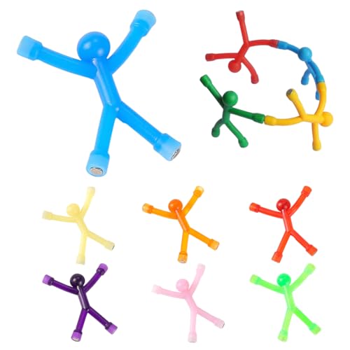 KEWUF 7 Pcs Magnete Stark für Magnettafel, Kühlschrankmagnete Mann, Magnetische Neodym Magnet Cute, Bunte Humanoide Magnetmagnete, Magnetische Personenmagnete für Büro, Dekoratives Whiteboard von KEWUF