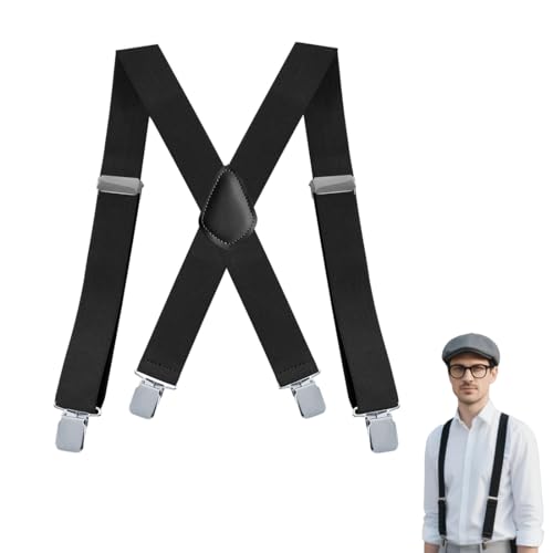 KEWUF Hosenträger Herren Breit und Stark, Extra Starke Clips, Breite 3.5 cm, Einstellbare Elastische Träger in X-Form, Geeignet für Männer, Robust und Vielseitig für Beruf, Freizeit Hosenträger KEWUF Hosenträger Herren Breit und Stark, Extra Starke Clips, Breite 3.5 cm, Einstellbare Elastische Träger in X-Form, Geeignet für Männer, Robust und Vielseitig für Beruf, Freizeit Hosenträger von KEWUF