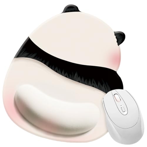 KEWUF Mauspad mit Gelkissen, Ergonomisches mauspad， Ergonomisches Mousepad mit handauflage mit weichem Gelpolster, Mauspad ergonomisch, rutschfester Basis und erhöhtem Design von KEWUF