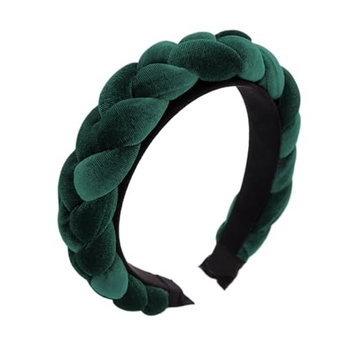 KEWUF Trachten-Haarreif Samt Flechtoptik - Dirndl haarreif, Haarband Geflochtenes Stirnband, Haarreif dirndl, Damen Haarschmuck rutschfest, Haarband geflochten fürs Dirndl - Grün KEWUF Trachten-Haarreif Samt Flechtoptik - Dirndl haarreif, Haarband Geflochtenes Stirnband, Haarreif dirndl, Damen Haarschmuck rutschfest, Haarband geflochten fürs Dirndl - Grün von KEWUF