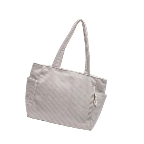 KEXIAO Damen-Umhängetasche, große Kapazität, Achseltasche, einfarbig, Cordtasche, einfache Handtasche, all-Matching-Unterarmtasche von KEXIAO