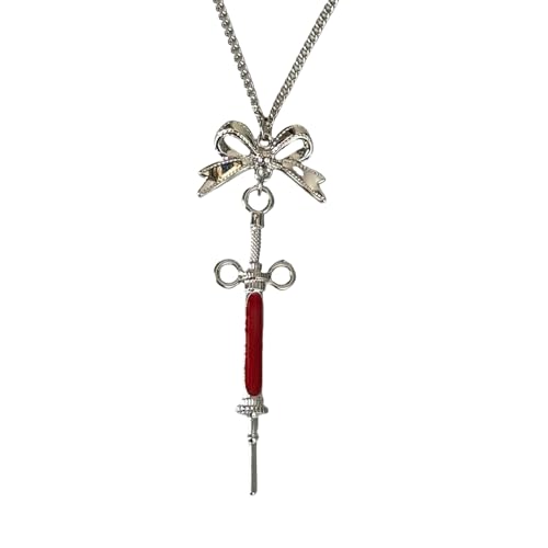 KEXIAO Gothic Dark Styles Bowknot Spritzen Telefon Kette Schlüsselanhänger für Mode-Enthusiasten und den täglichen Gebrauch von KEXIAO