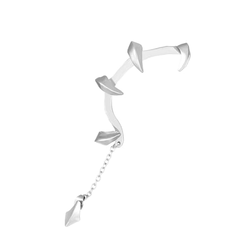 KEXIAO Knorpelohrring im Gothic-Stil mit einzigartigem Wirbelsäulen-Design, Schmuck aus Legierung für Conch Snug Piercing von KEXIAO