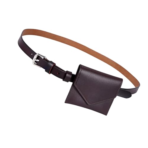 KEXIAO Koreanische Stile, modische kleine Hüfttasche für Damen, PU-Leder, Gürteltaschen mit stilvollem Design und mehreren Fächern von KEXIAO