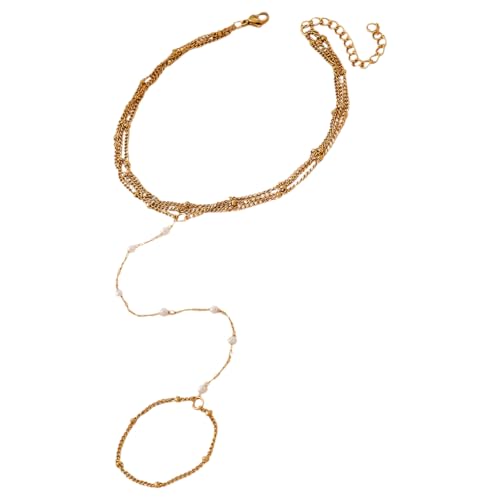 KEXIAO Lagenringe, Kette, einzigartiges fingergeketteltes Armband, Kette, Fingerarmband, mehrschichtige Ringe, Kette, geeignet für Frauen, Geschenk KEXIAO Lagenringe, Kette, einzigartiges fingergeketteltes Armband, Kette, Fingerarmband, mehrschichtige Ringe, Kette, geeignet für Frauen, Geschenk von KEXIAO