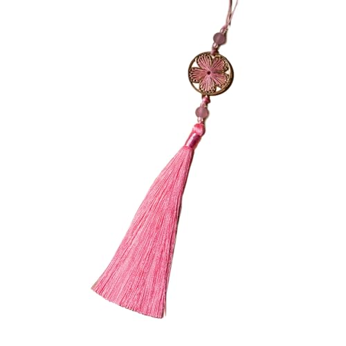 KEXIAO Traditioneller Han-Fu-Quasten-Anhänger mit glückverheißenden Blumen-Designs für Kulturbegeisterte und Mode-Suchende von KEXIAO