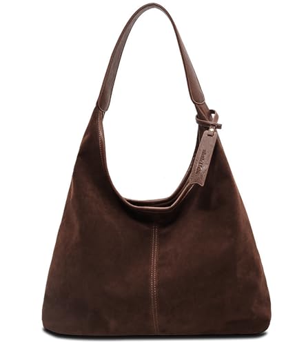 KEXYYUU Leder-Hobo-Taschen für Damen, braune Wildleder-Tragetaschen, Herbst-Winter-Geldbörsen und Handtaschen, Style2 Coffee KEXYYUU Leder-Hobo-Taschen für Damen, braune Wildleder-Tragetaschen, Herbst-Winter-Geldbörsen und Handtaschen, Style2 Coffee von KEXYYUU