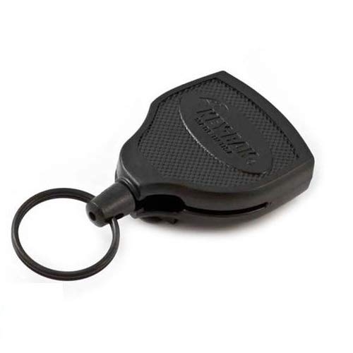 KEY-BAK x Key-Bak XXL ID Yo-Yo Schlüsselrolle S48 mit Gürtelclip und Schlüsselring, schwarz von KEY-BAK