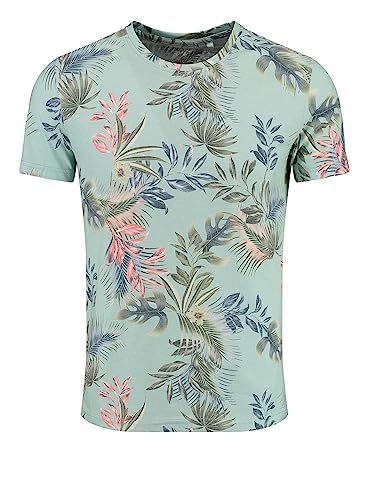 KEY LARGO Men Herren Palermo Round T-Shirt, Faded Moss (1541), M von KEY LARGO