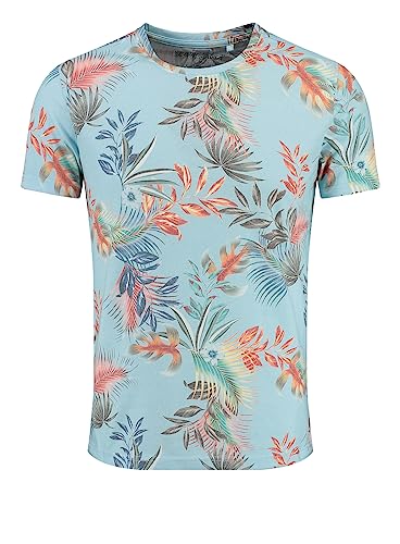 KEY LARGO Men Herren Palermo Round T-Shirt, Light Blue (1216), XL von KEY LARGO