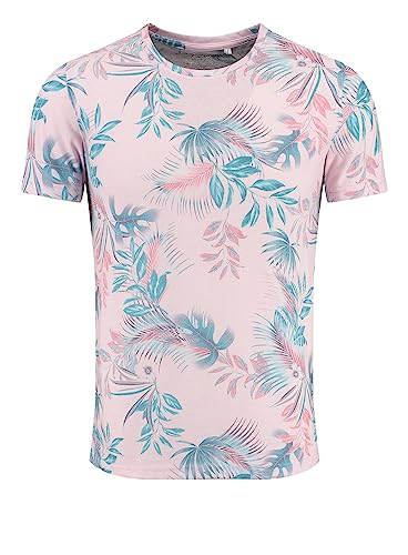 KEY LARGO Men Herren Palermo Round T-Shirt, Rose (1330), XL von KEY LARGO