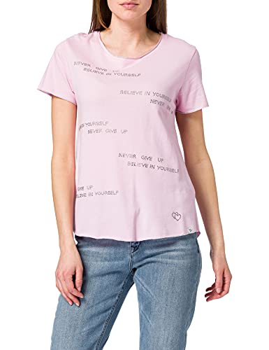 KEY LARGO Damen Believe Round T-Shirt, Candy pink (1337), M von KEY LARGO