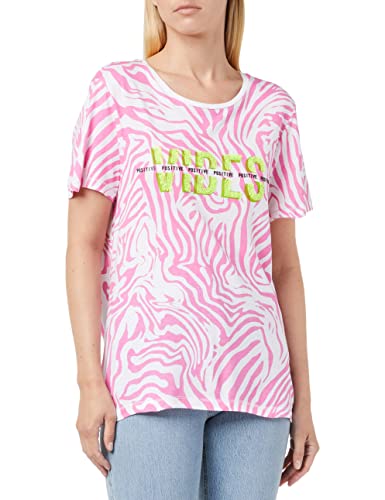 KEY LARGO Damen Club Round T-Shirt, pink (1321), L von KEY LARGO