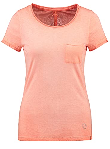 KEY LARGO Damen Honey Round T-Shirt, orange (1390), S von KEY LARGO