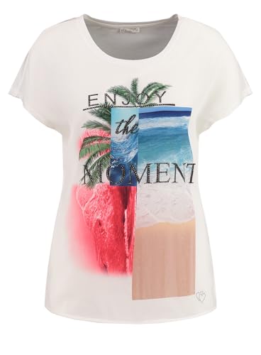 KEY LARGO Damen Moment Round T-Shirt, White (1000), M EU von KEY LARGO