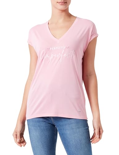 KEY LARGO Damen Perfectly V-Neck T-Shirt, Powder Rose (1344), XL EU von KEY LARGO