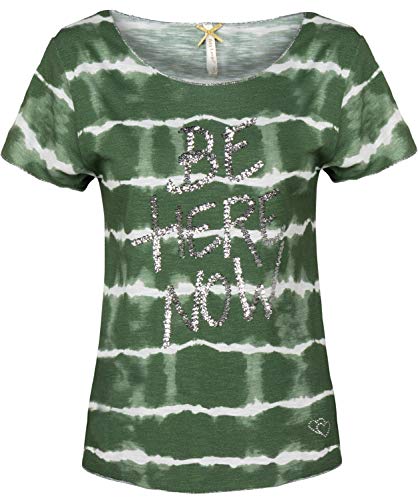 KEY LARGO Damen T-Shirt, Größe:S, Farbe:dunkelgrün von KEY LARGO