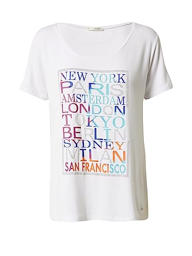 KEY LARGO Damen Shirt City weiß/Orchidee/orange/hellblau M von KEY LARGO