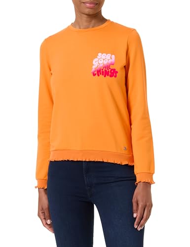 KEY LARGO Damen WSW Feel Good Round Pullover, neon orange (1396), XXL von KEY LARGO