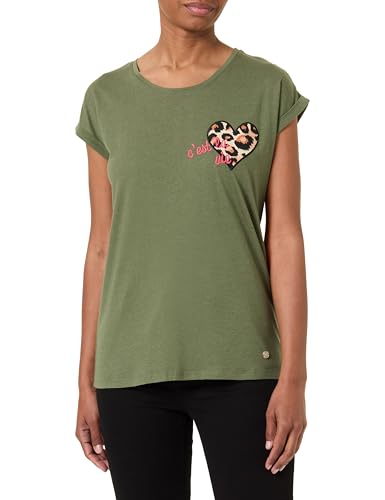 KEY LARGO Damen WT Belle Round T-Shirt, Khaki (1505), X-Small von KEY LARGO