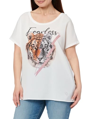 KEY LARGO Damen WT Fearless Round T-Shirt, Offwhite (1001), X-Large von KEY LARGO