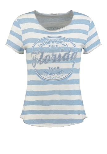 KEY LARGO Damen WT Florida Round T-Shirt, lt. Blue-Offwhite (2239), XX-Large von KEY LARGO
