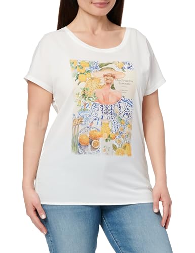 KEY LARGO Damen WT Squeeze Round T-Shirt, Offwhite (1001), Small von KEY LARGO