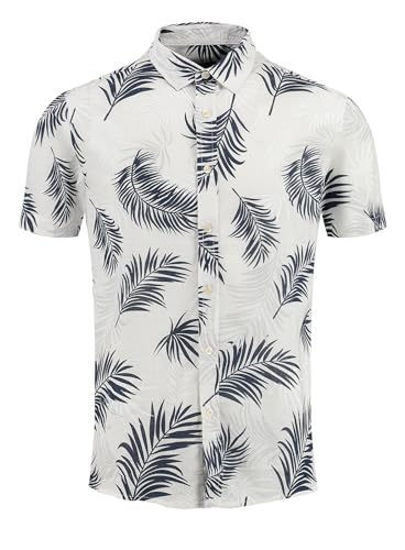 KEY LARGO Herren Activity 1/2 Patterned Hemd, Blau, L von KEY LARGO