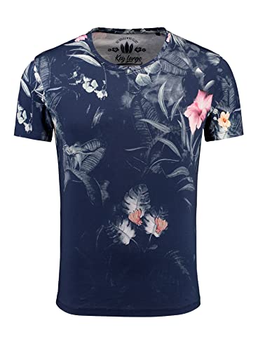 KEY LARGO Herren Amazonas Round T-Shirt, Dark Blue (1201), XL von KEY LARGO