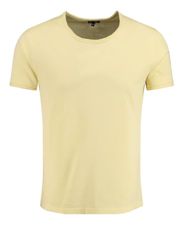 KEY LARGO Herren Freeze Round T-Shirt, Pastel Yellow (1418), XL EU von KEY LARGO