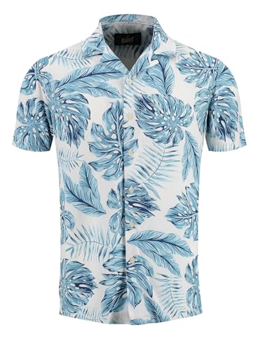 KEY LARGO Herren Belize 1/2 Patterned Hemd, Weiß, XXL von KEY LARGO