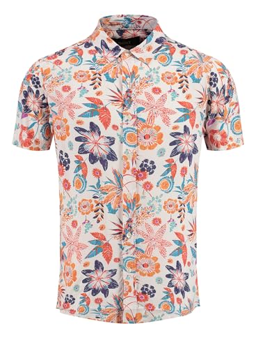 KEY LARGO Herren Blast 1/2 Patterned Hemd, Multicolor (991), 3XL von KEY LARGO