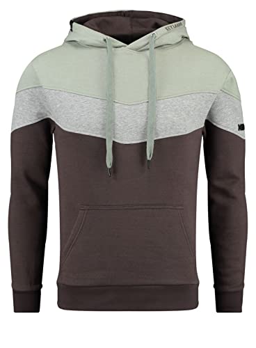 KEY LARGO Herren Brainstorm Hoodie Sweatshirt, Faded Moss-Anthra Mel. (2599), L von KEY LARGO