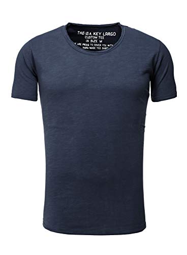 KEY LARGO Herren Bread New Round T-Shirt, Navy (1200), XXL von KEY LARGO