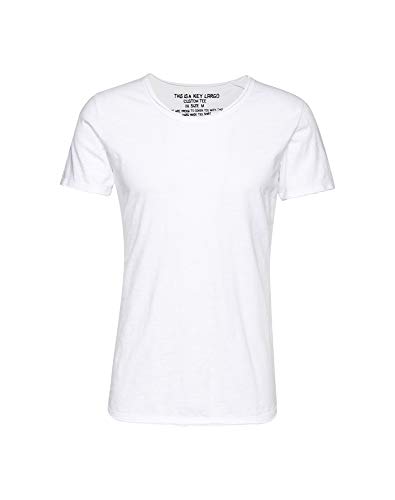 KEY LARGO Herren Bread New Round T-Shirt, White (1000), L von KEY LARGO