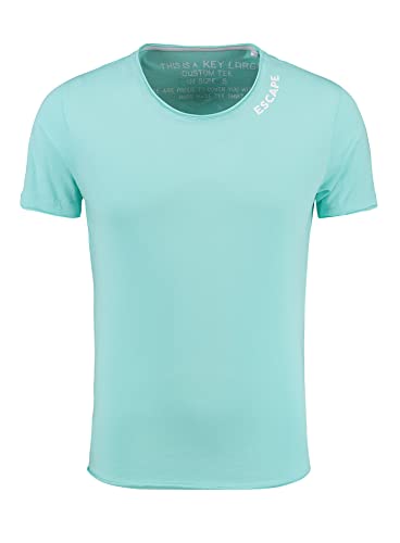 Key Largo Herren Escape Round T-Shirt, Turquoise (1213), L von KEY LARGO