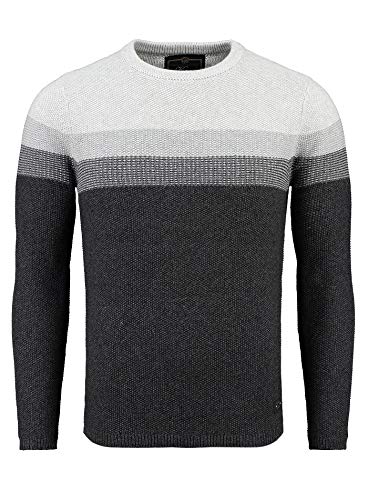 KEY LARGO Herren Hansi Round Neck Pullover, Stone-Anthra (2060), M von KEY LARGO