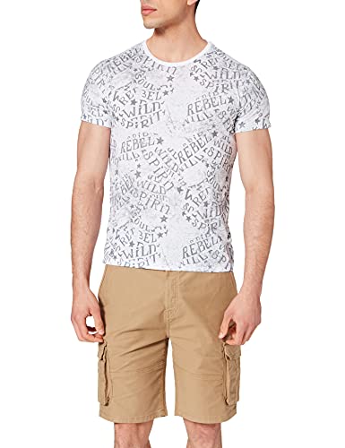 KEY LARGO Herren Inspiration Round T-Shirt, Offwhite (1001), M von KEY LARGO