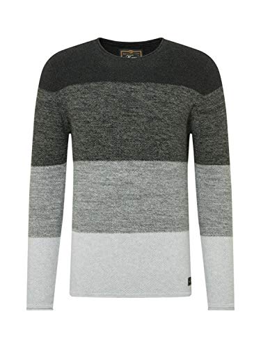 KEY LARGO Herren JOGI Round Neck Pullover, Anthra (1101), XXL von KEY LARGO