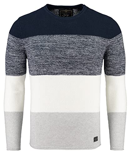 KEY LARGO Herren JOGI Round Neck Pullover, Navy (1200), L von KEY LARGO