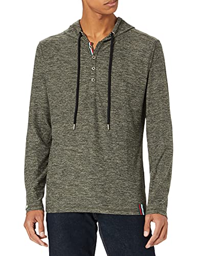 KEY LARGO Herren Jesse Hoody T-Shirt, Black-beige, S von KEY LARGO