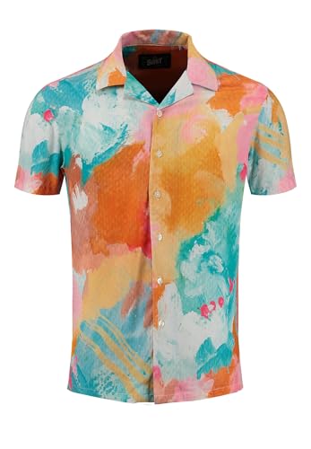 KEY LARGO Herren KLCARACAS 1/2 Patterned Hemd, Multicolor (991), Medium von KEY LARGO