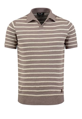 KEY LARGO Herren KLGROUND Polo Polohemd, mud Brown (1607), Small von KEY LARGO