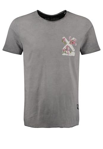 KEY LARGO Herren KLSUMMER Splash Round T-Shirt, Silver (1107), Large von KEY LARGO