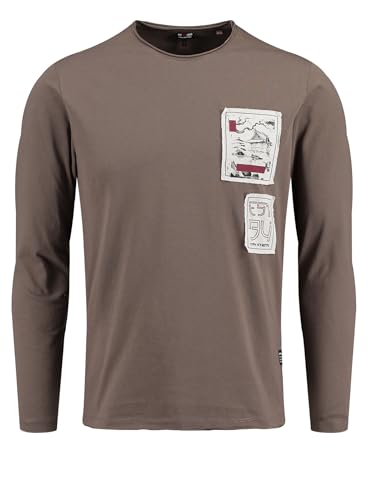 KEY LARGO Herren Klfocus Round Ls Sweatshirt, Mud Brown (1607), M EU von KEY LARGO