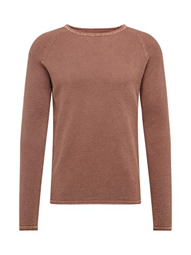 KEY LARGO Herren MST Thomas Pullover, Mocca Brown (1606), L von KEY LARGO