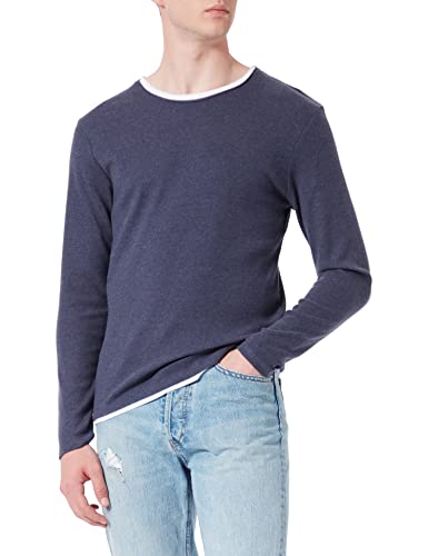 KEY LARGO Herren MSW Sarasota Sweatshirt, Dark Blue Mel. (1218), L von KEY LARGO