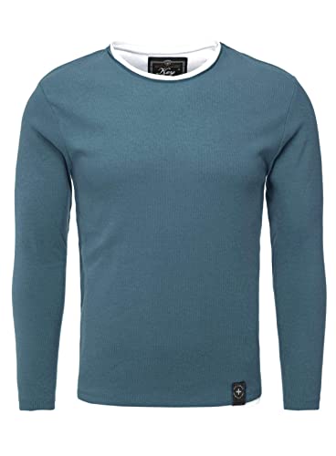 KEY LARGO Herren MSW Sarasota Sweatshirt, Petrol (1225), XL von KEY LARGO