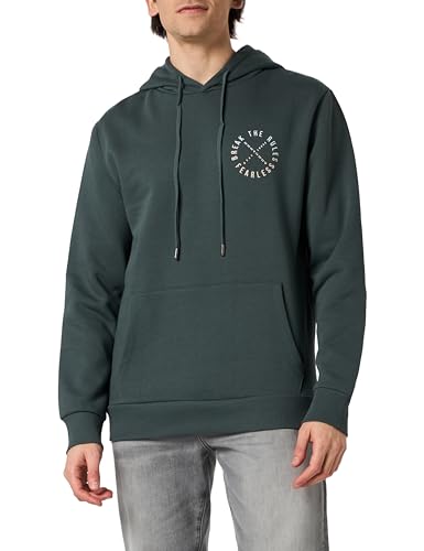 KEY LARGO Herren MSW Stay Loose Hoody Sweatshirt, Dark Green (1501), XL von KEY LARGO